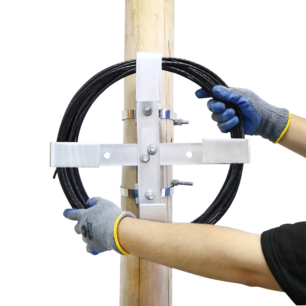 FCST-CSB01 Fiber Optical Drop Cable Storage Aerial Bracket For FTTH Network Installation