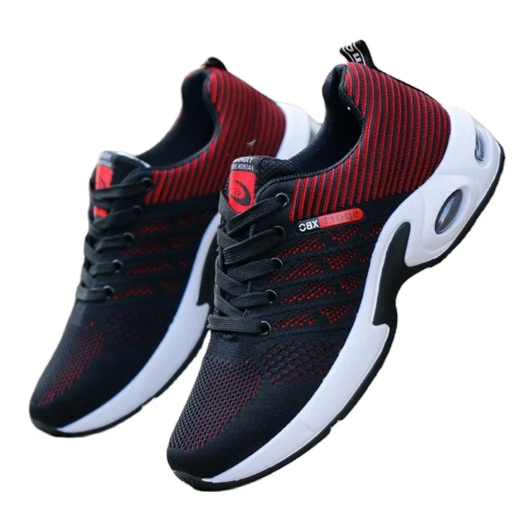 New Design Fashion Low Price Durable Lace-up Non-slip Air Cushion Mesh Mens Sports Running Shoes And Sneakers