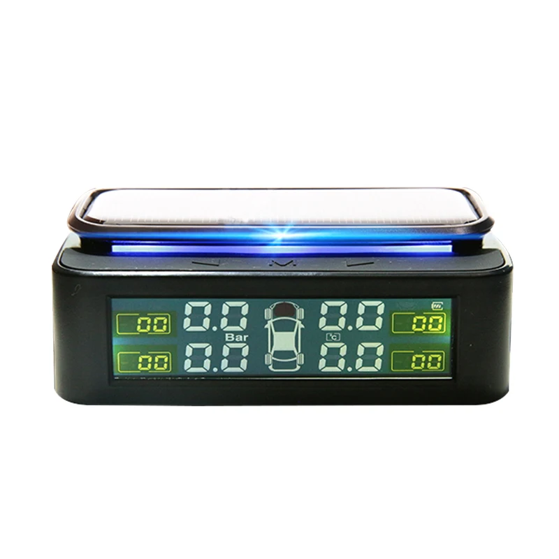 Vehicle Electronic Product External Tire Pressure Monitoring System Universal Car Solar Energy Sensor Digital Display TPMS