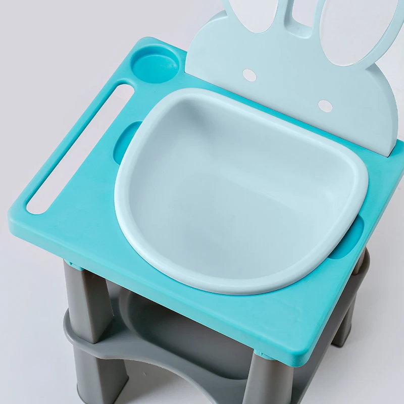 Hot selling PP Plastic Tooth Brushing Table Children Simulated kids Bathroom Basin for Preschool