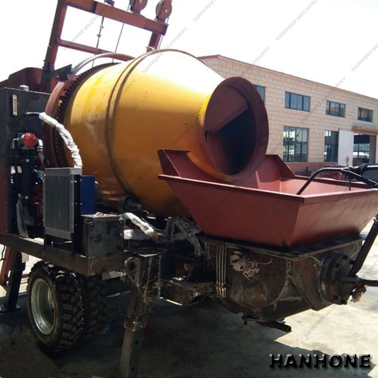 READY MIXED CONCRETE PUMPING NEW TYPE CONCRETE MIXER MACHINE WITH PUMP