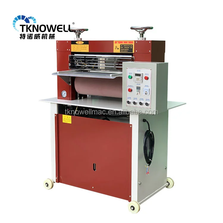 TKW-12B Новый гидравлический отделка из рельефной кожи ролик для полировки гальваническое покрытие тиснение машина для вальцовки машина