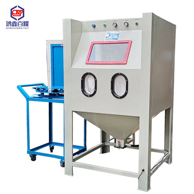 Water sand blasting machine CE water sand blasting cabinet wet sandblaster car wheel repair vapor sand blasting machine