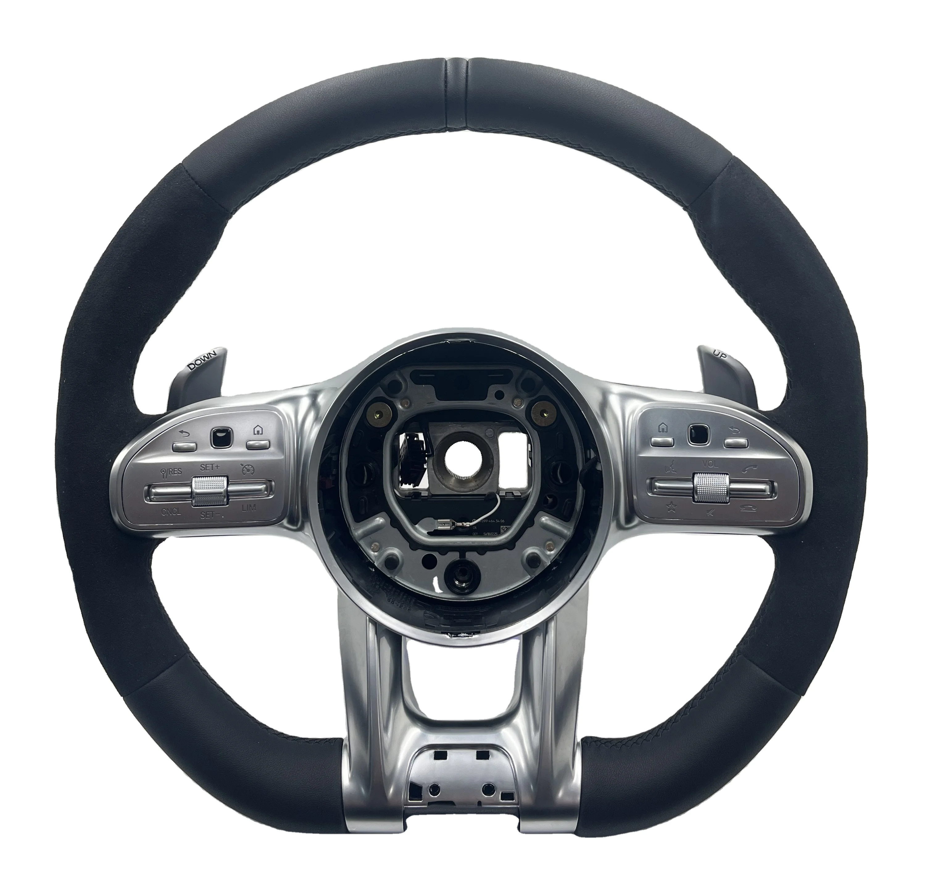 Suitable for Mercedes-Benz 809 sports steering wheel assembly, left and right turn fur material