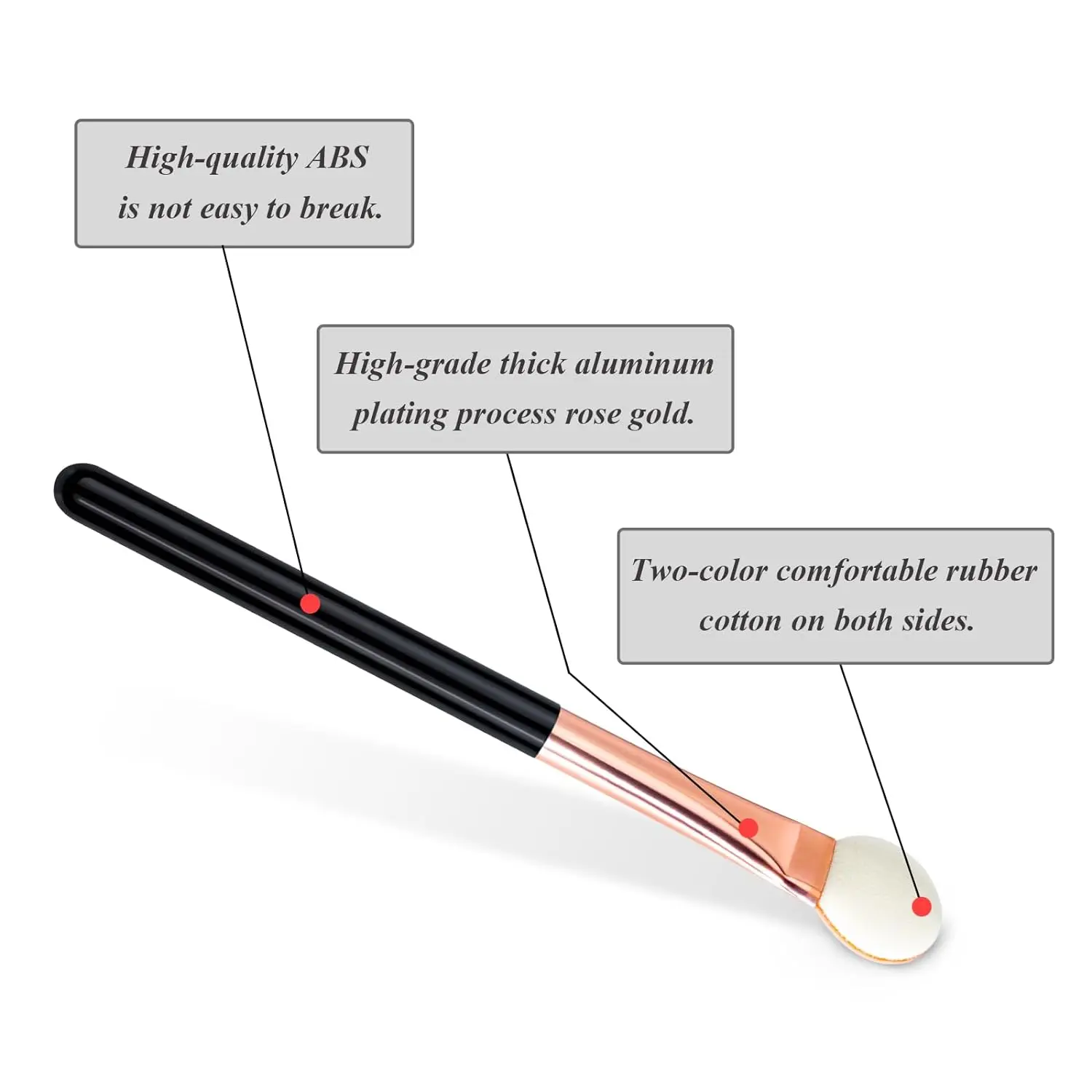 Eyeshadow Applicators Double Sided Sponge Makeup Brushes Reusable 10Pcs Round Foam Eye Shadow Applicator
