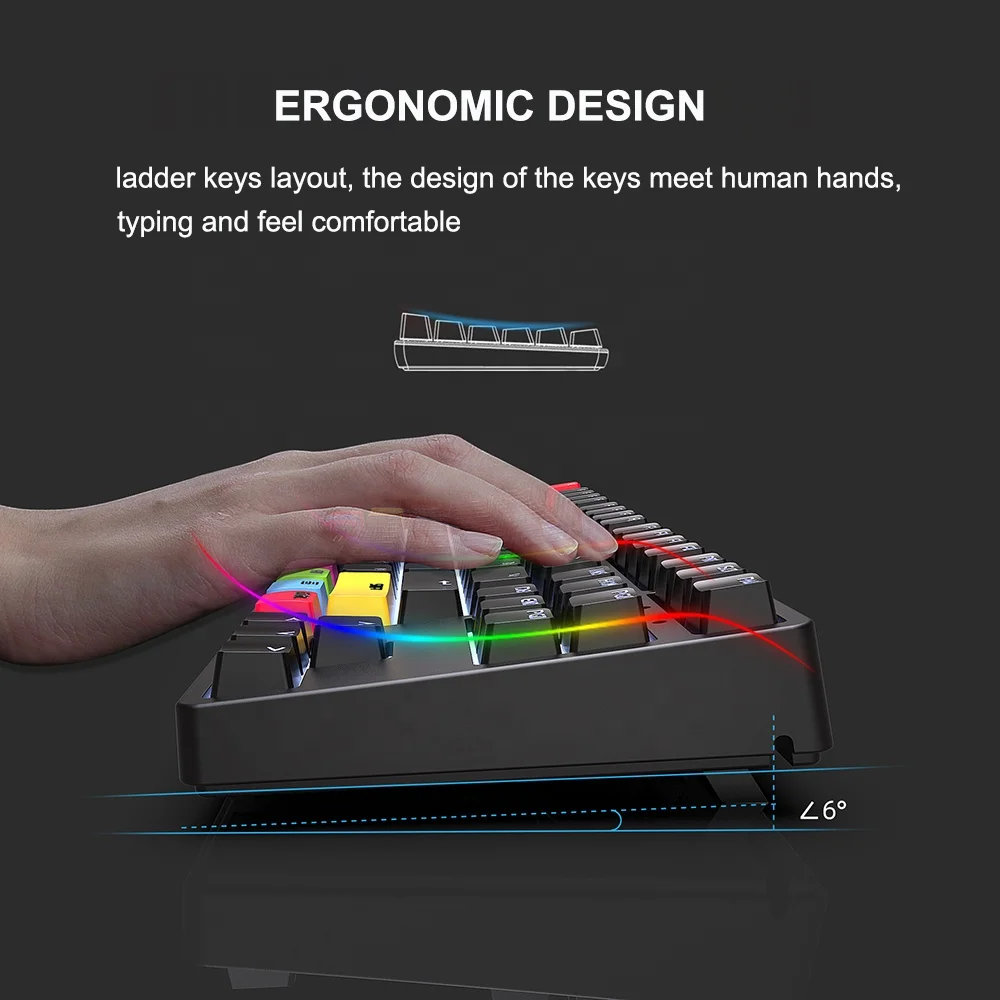 Wireless Mechanical Keyboard RGB Backlit Hot Swappable Switches PBT Keycaps BT/2.4G/Wired Rechargeable Gaming Keyboard for PC