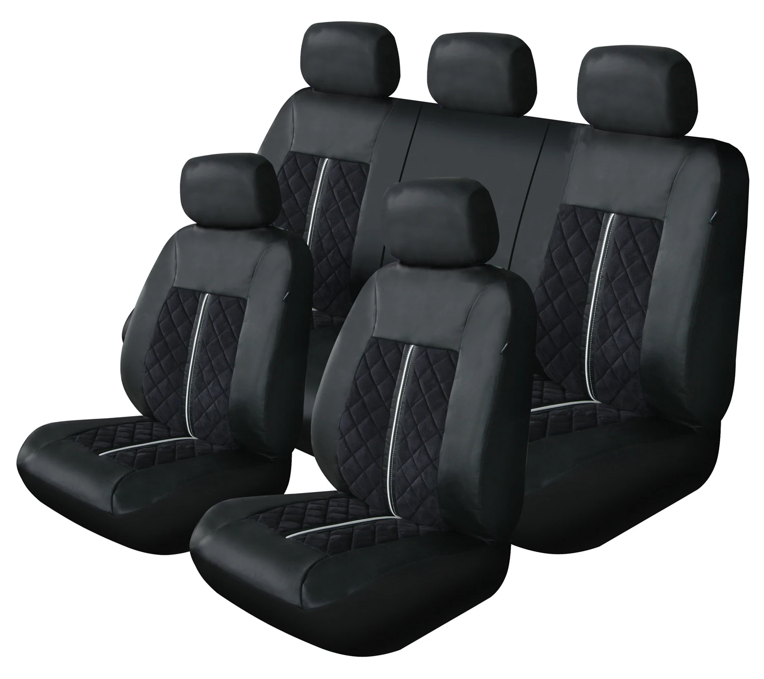 High quality PU suede fabric quilting advanced design luxury airbag car seat cover
