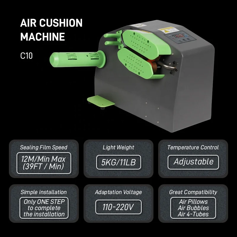 All-in-one Air Cushioning Pillow Pack Machine For Inflatable Bubble Packaging