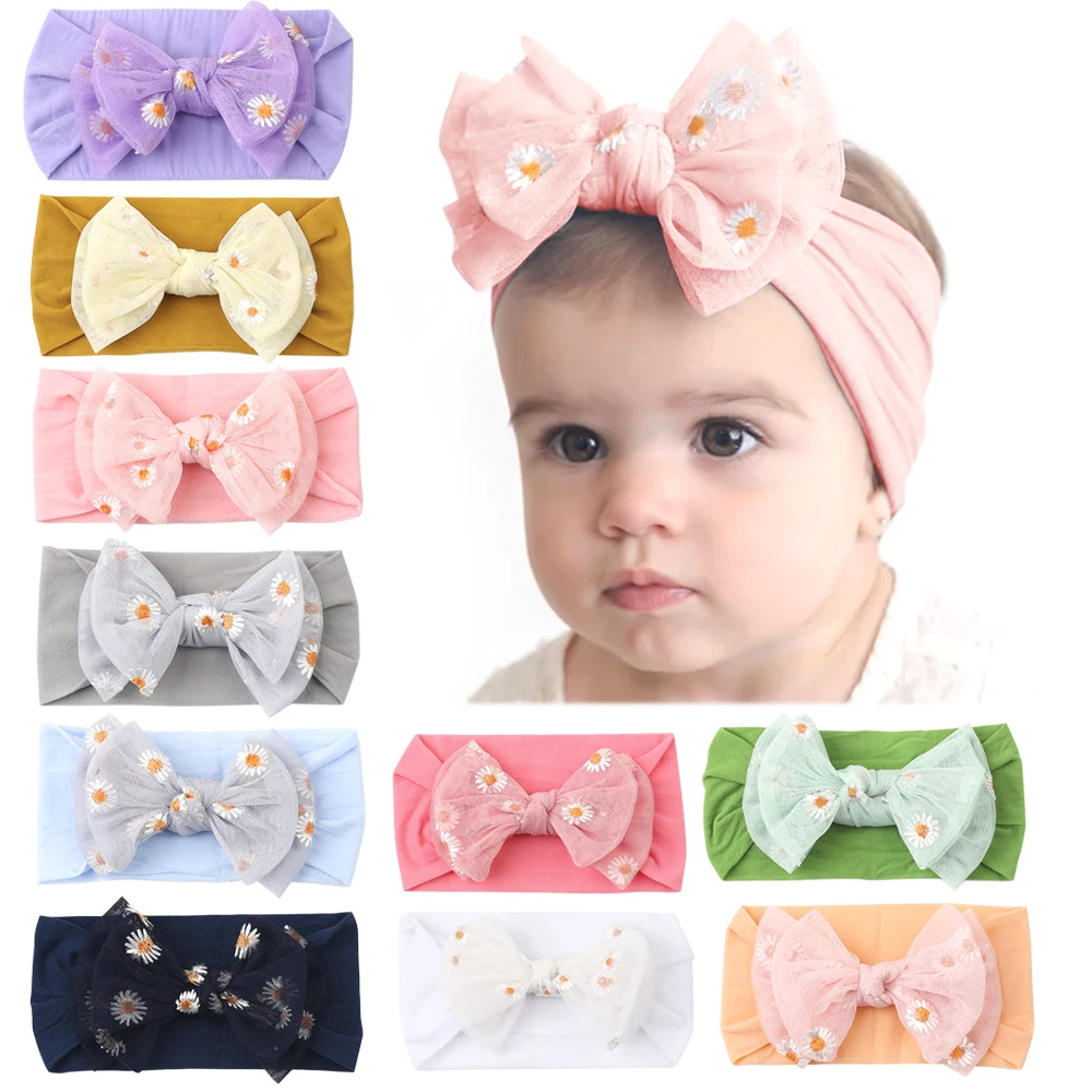Sweet Baby Girl Headbands And Bows Kids cable knit headband baby Hair Accessories Baby  turban hat