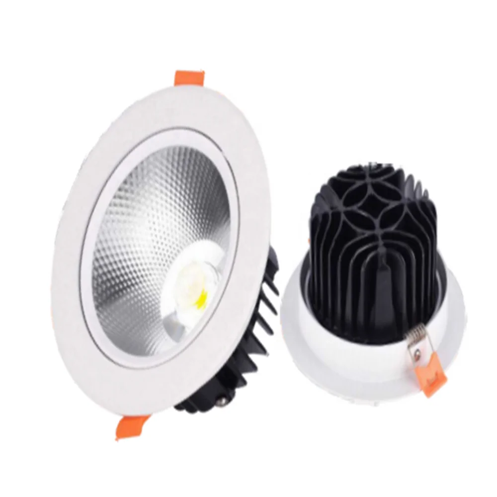 
6W 12W 20W Ceiling Spotlight Frameless Black Decorative Housing Spot Light Recessed Hotel Led Cob Downlight 