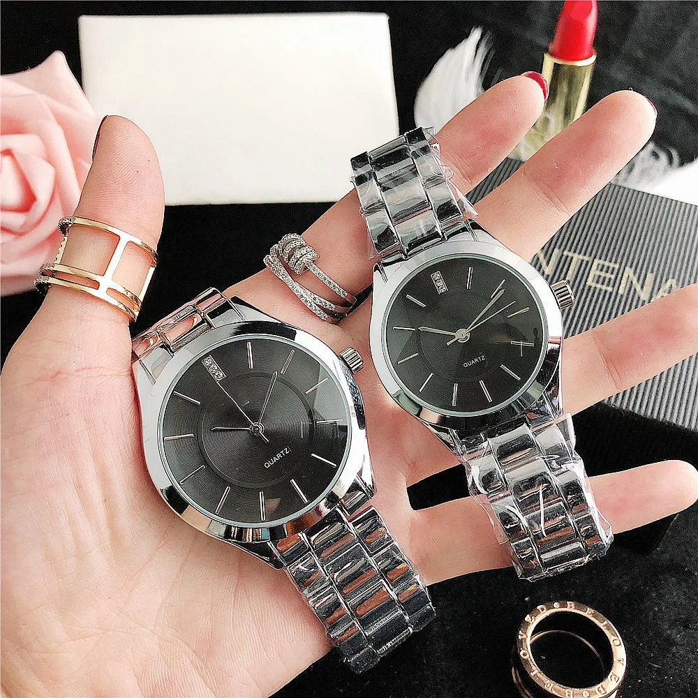 2024 Custom Logo Luxury Branded Dubai Couple Watch Relojes para parejas Quartz Watches for Woman Men Gift