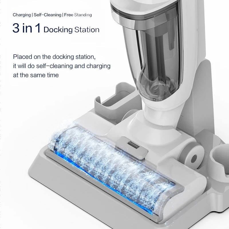 2024 New Arrivals Intelligent Life 3 In 1 Cordless Stick Vacuum Cleaner Automatic Cleaning Rag Floor Washing Machine