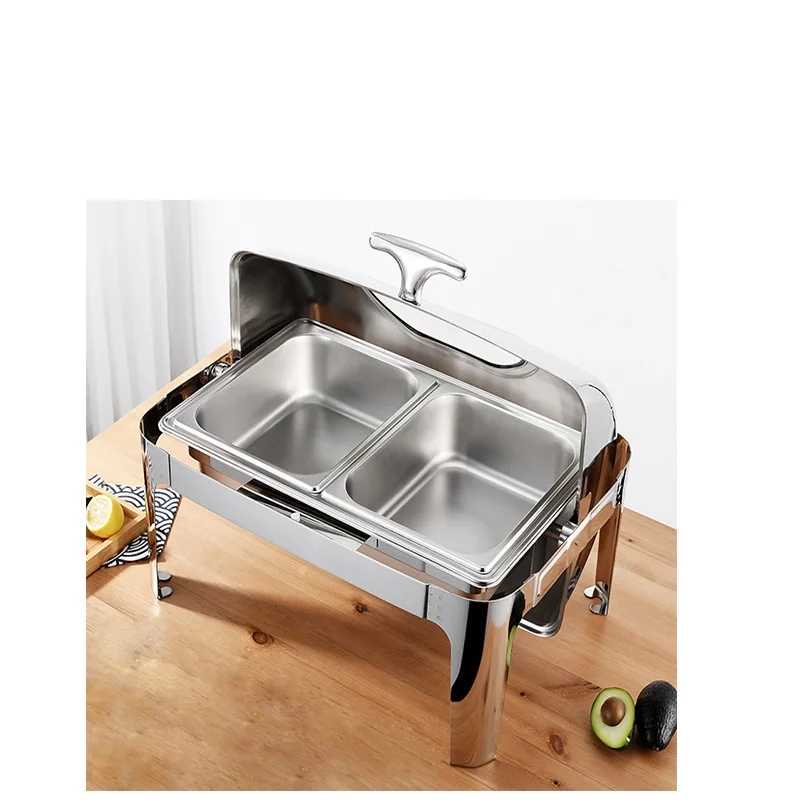 New Style Stainless Steel Roll Top Chafing Dish for hotel & Restaurant Wholesale