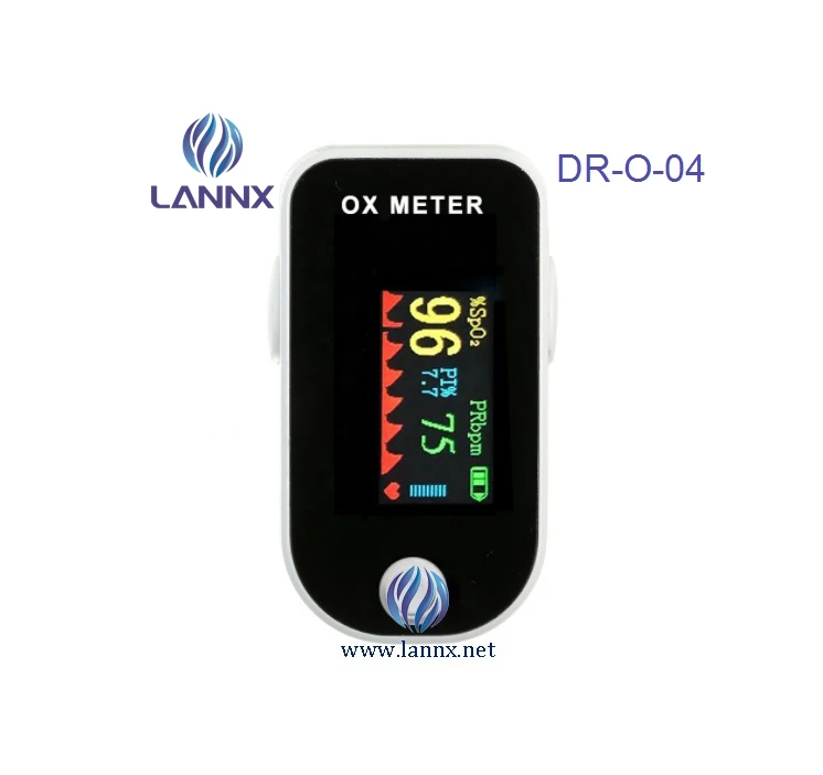 LANNX DR-O-04 CE Approved Digital Display SpO2/PR Adult Pulse Oxi mater Human animal use Sleep Monitor Oksimetre Oxymetr