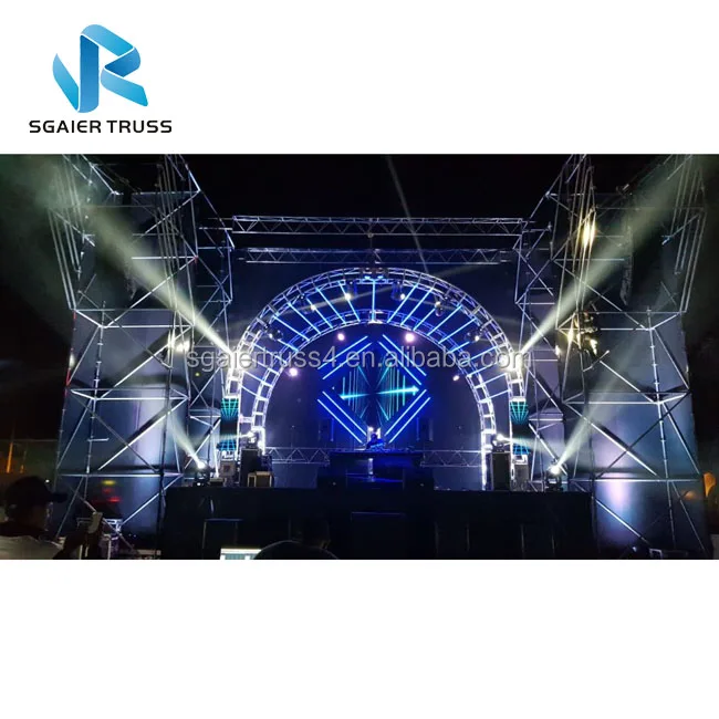 aluminium lighting truss aluminum 1.0-2.0m truss totem kit for mobile djs events aluminium stage truss