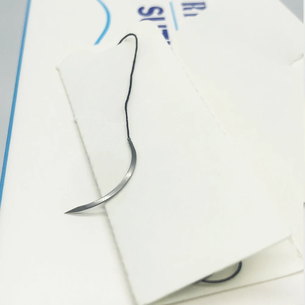 Non-absorbable sutures surgical suture silk sutures with needle