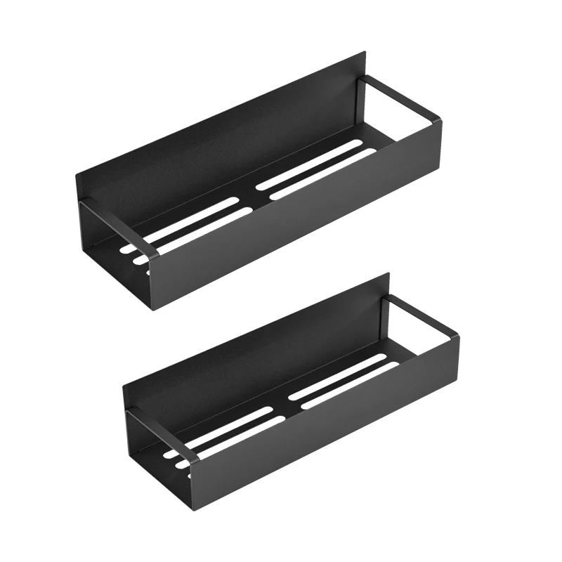 Kitchen Wall-Mounted Suction Shelf Spice Holder Rack with Magnetic Refrigerator Storage Microwave Oven Side Hanging Rack