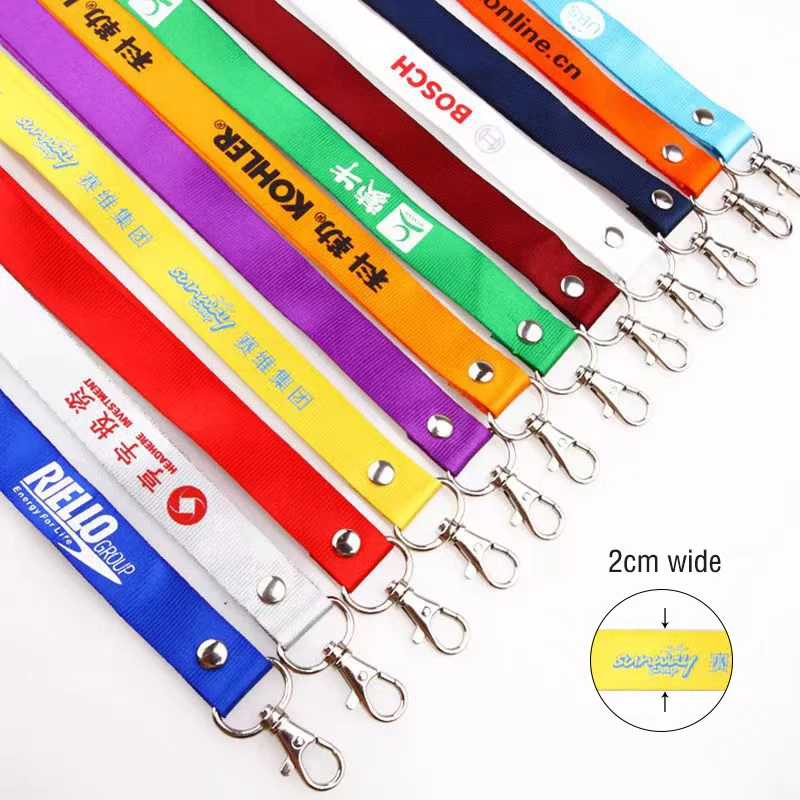 Promotional Order Manufacturer Cheap Personalized Neck Keychain Printing Polyester Sublimation Custom Lanyards With Logo Custom