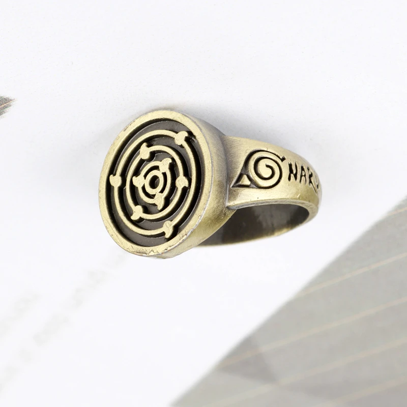 2023 Hot Selling Wholesale Fashion Creative Metal Japanese Anime Manga ACG Two-dimensions Ring for Cosplay