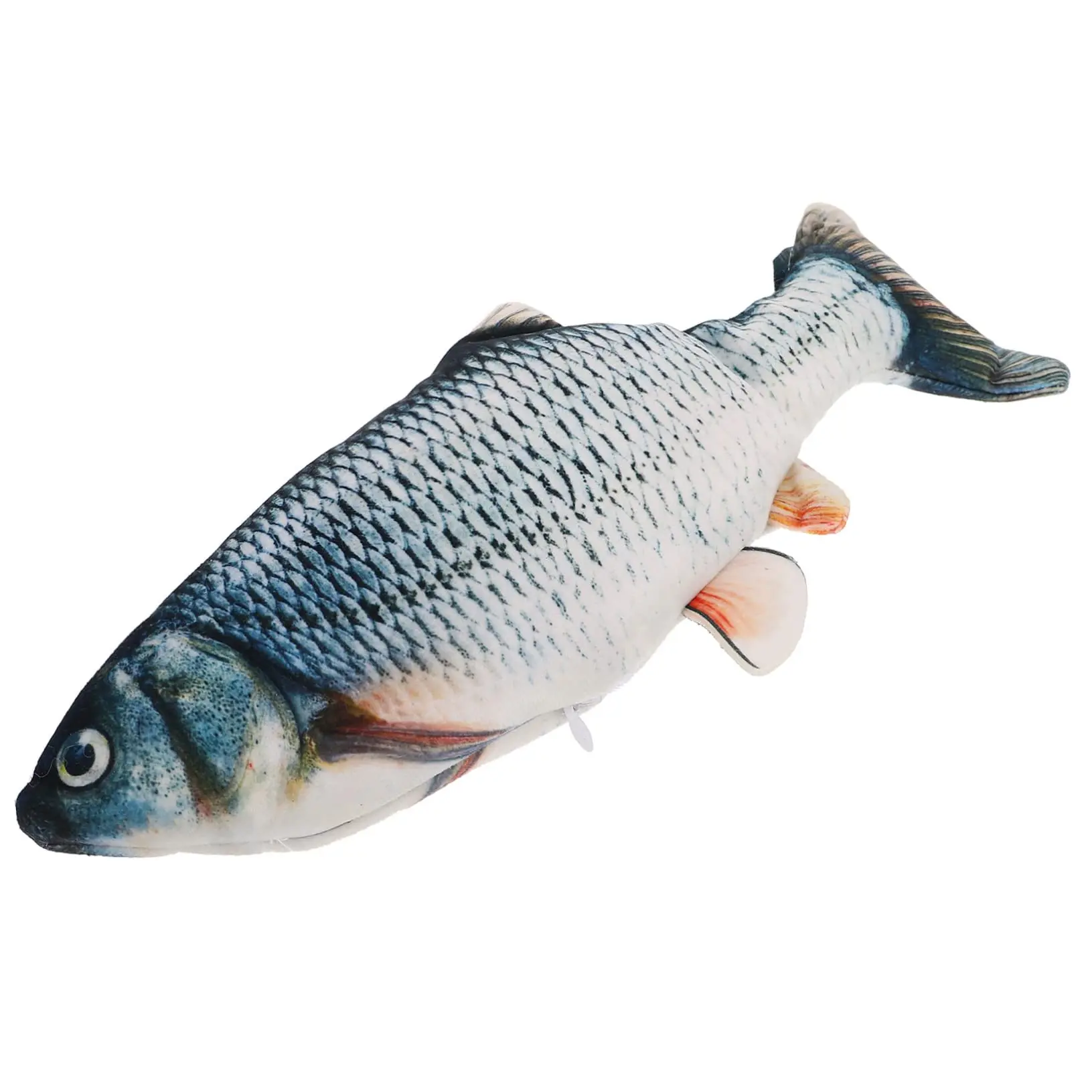 Unipopaw Creative Soft Plush Interaction USB Charger Fish Cat 3D Simulation Dancing Wiggle Cat Chewing Toy