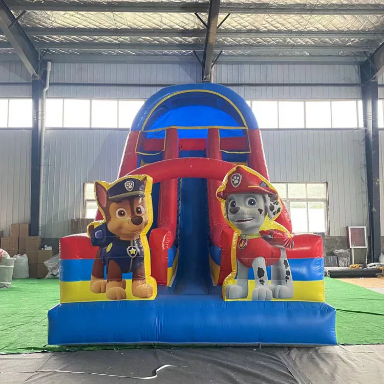 Inflatable dry slide cartoon inflatable slide for kids