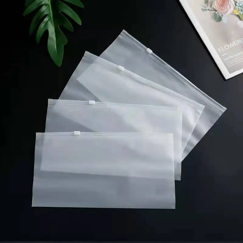 
Customised Storage PE Self Seal Clothes Zipperlock Package Zip Lock Frosted Bag 
