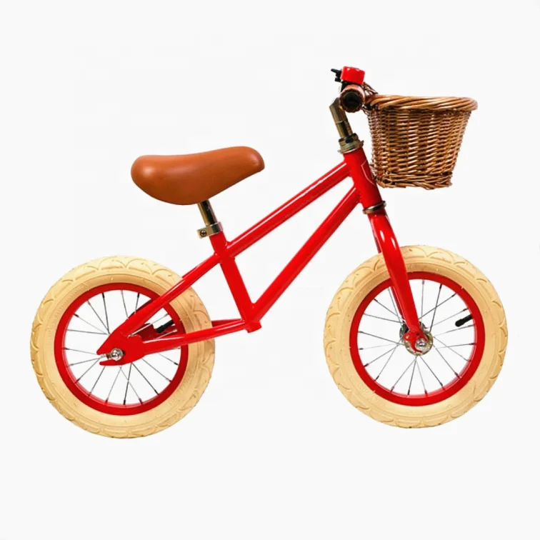 Детский велосипед баланса подзарядки во время езды на автомобиле Дети Баланс Велосипед с корзиной