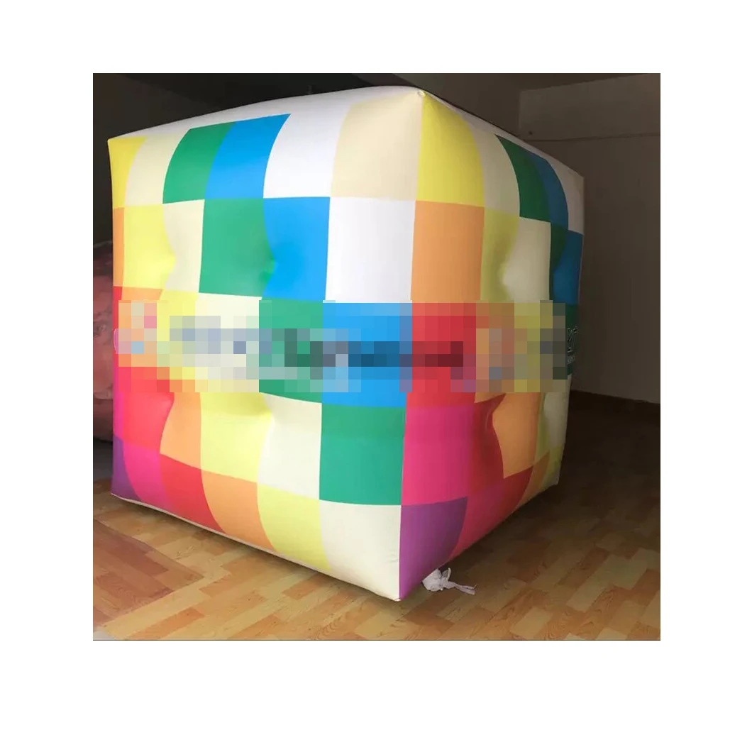 BOYI надувной кубик Рубика со светодиодной подсветкой 3d светодиодный воздушный шар BY04323