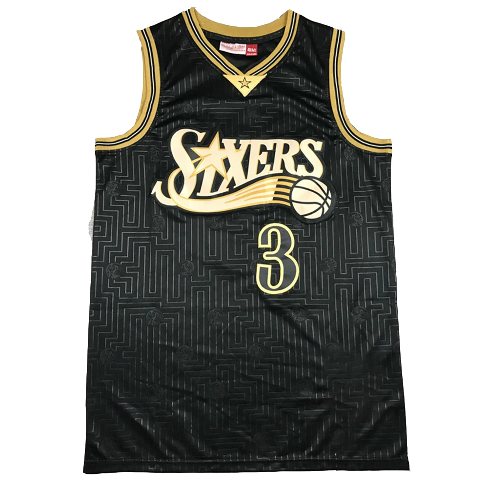 
High Quality Mens Basketball jersey all star Allen Iverson #3 breathable basketball uniforms shirt sports men cothing wholesale 