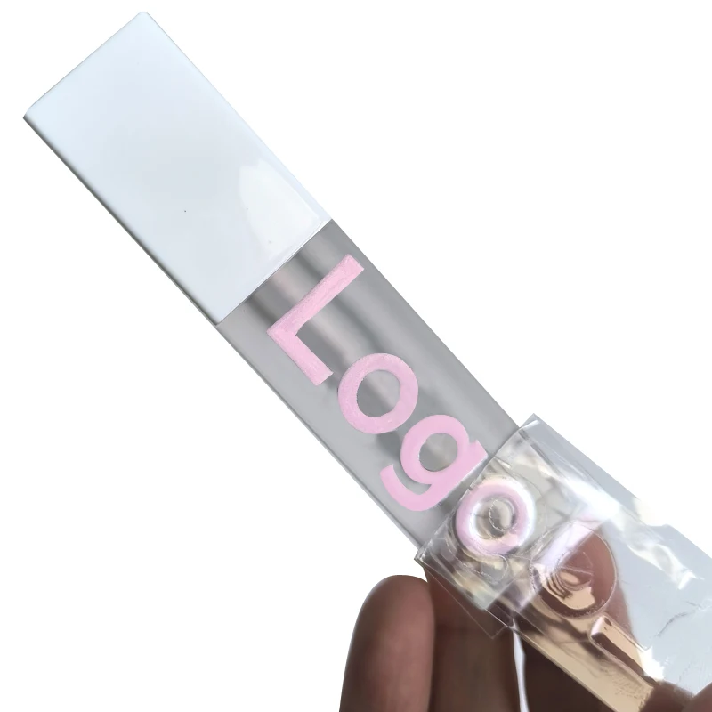 CY3 Uv transfer stickers custom logo metal stickers transfer bronzing transparent transfer stickers label for cosmetic