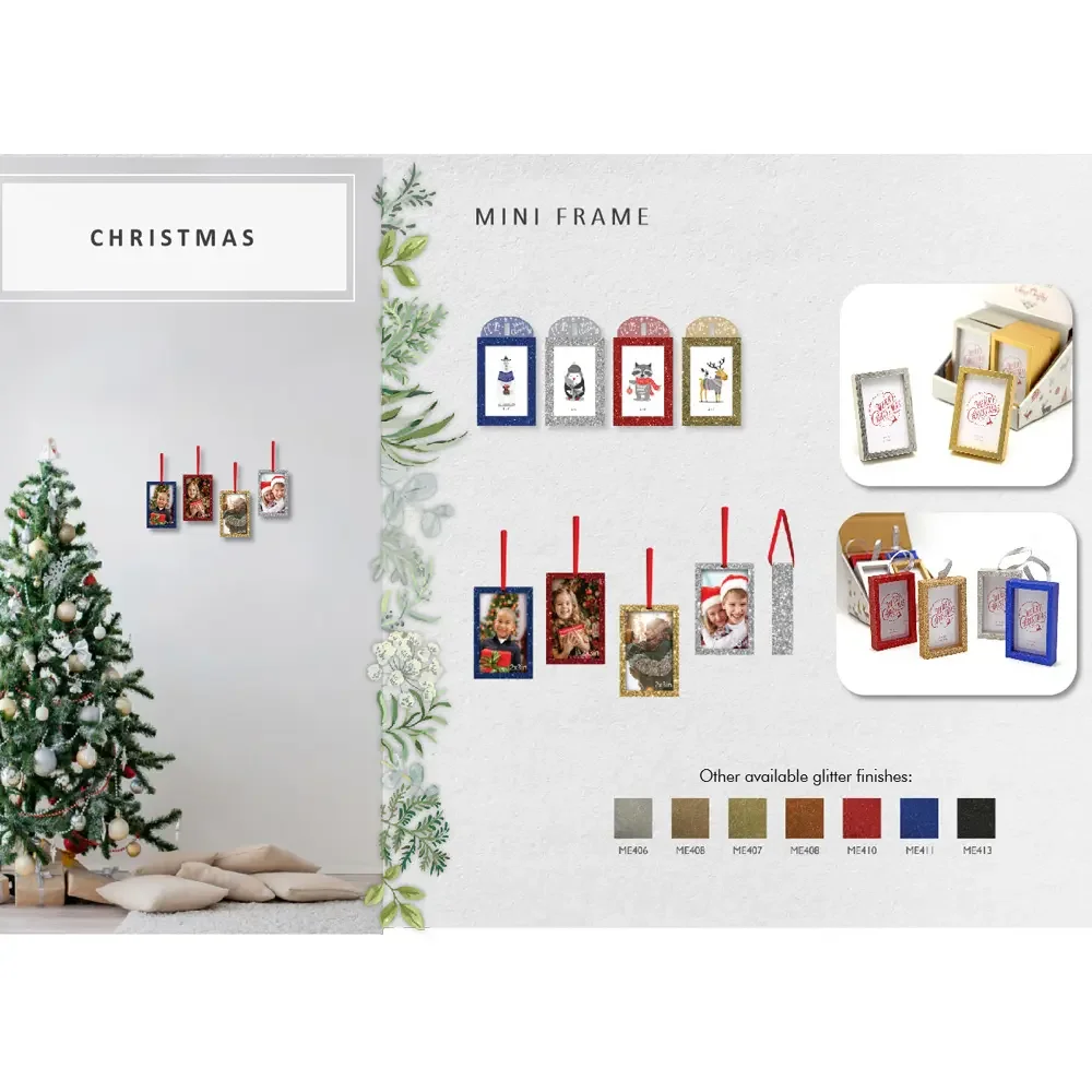 Wholesale Customized Mini MDF Photo Frame Christmas Items Magnet Photo Frames