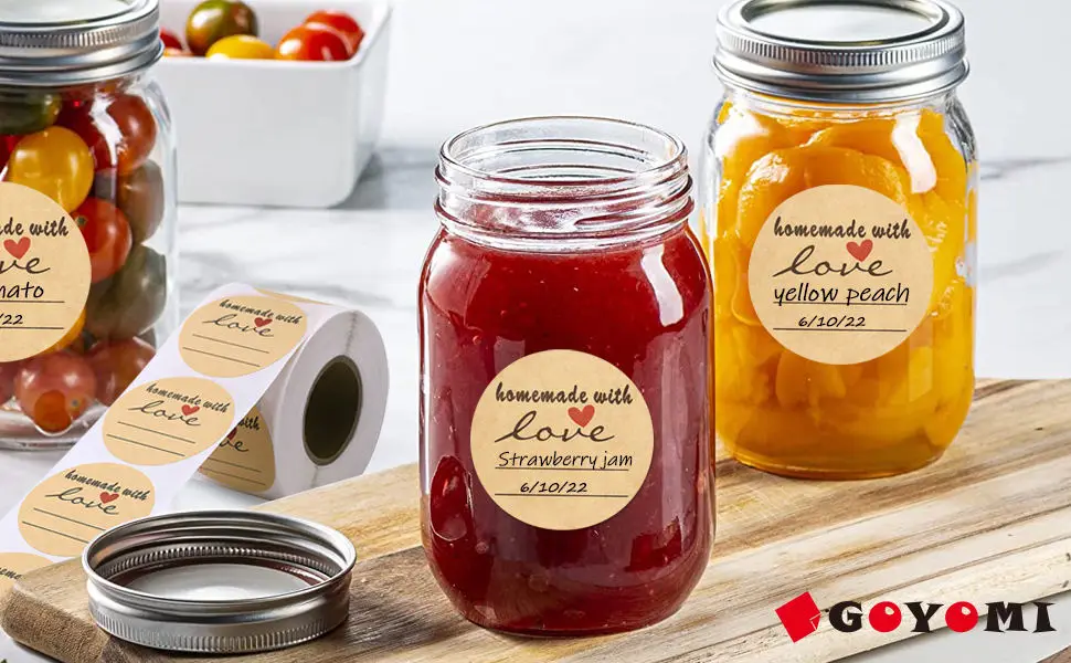 KDG Custom waterproof packaging jar sticker whiskey juice bottle labels bottle honey packaging decals sticker