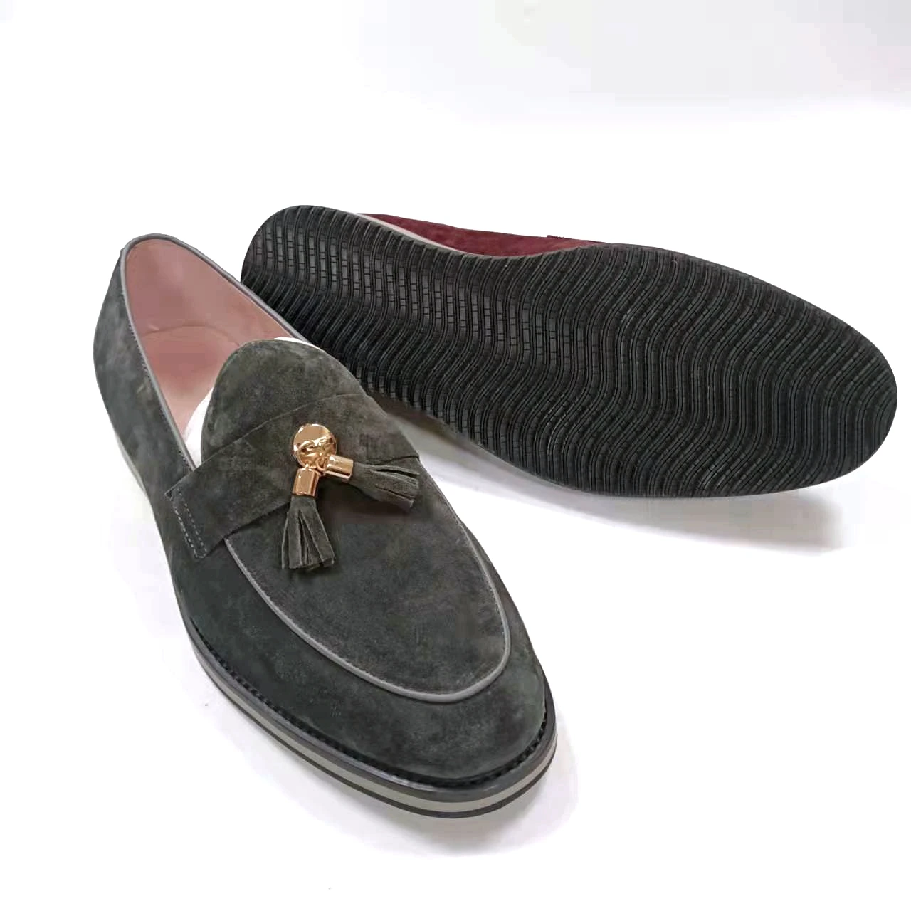 Flat Suede leather comfortable dress shoes casual driving breathable loafer shoes for men classic men shoes luxury wholesale