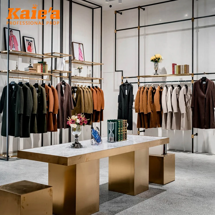 Modern Showcases Display Booth Exhibition Clothing Cutting-edge Display Concepts Retail Clothes Rack Wall Display Racks Clothing
