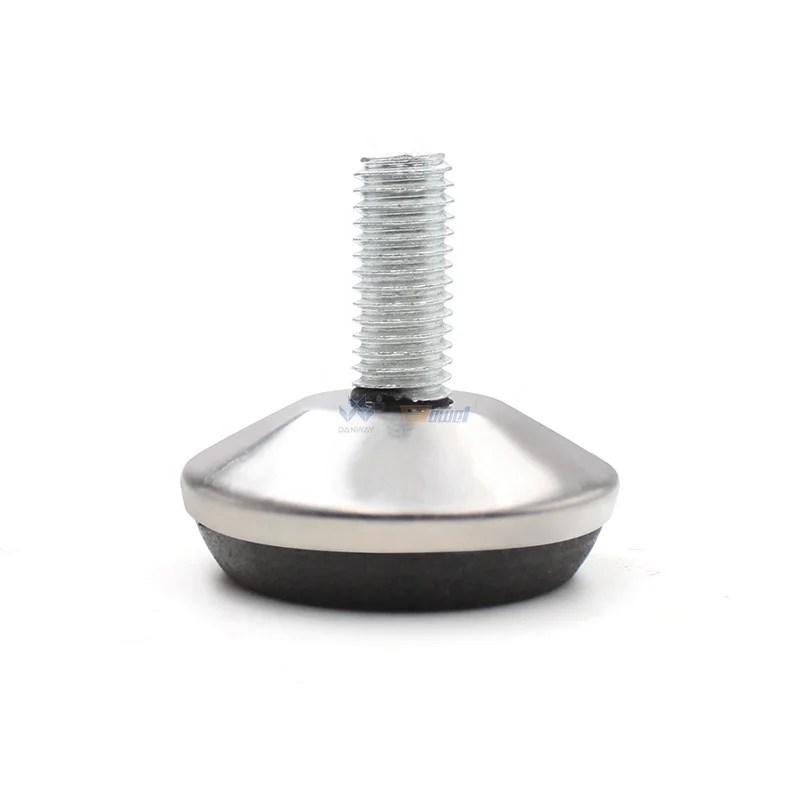 DWL-182 Wholesales Most Popular sliver color Metal Standard Quality Home Furniture Swivel Leveling Foot