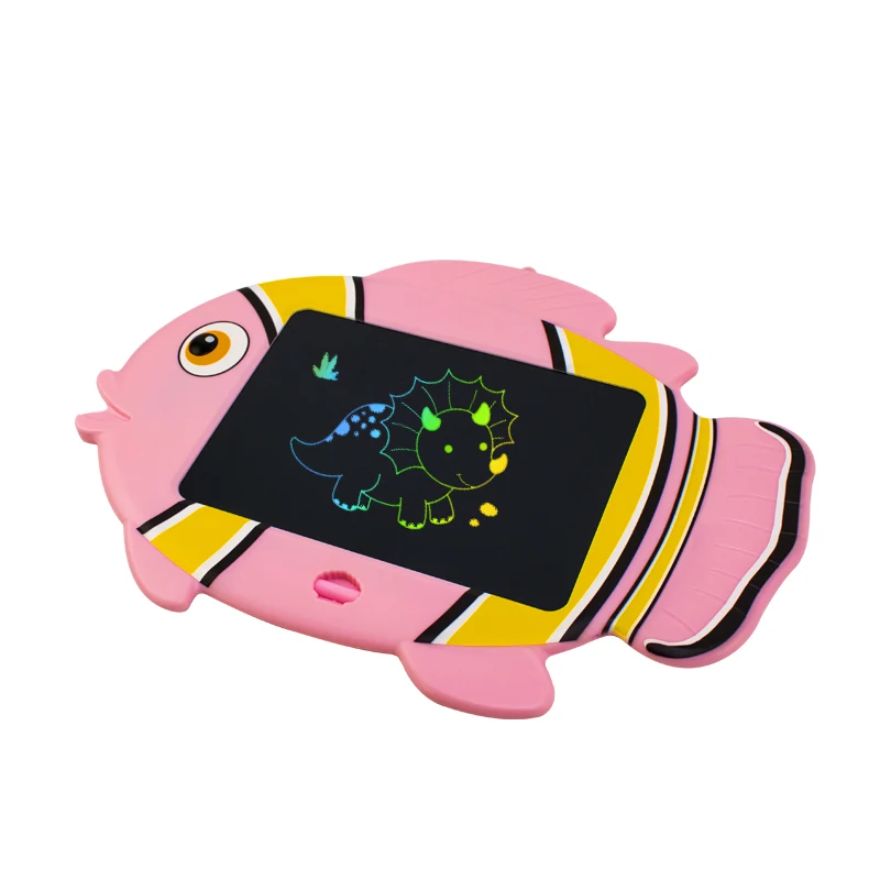 cute clownfish drawing tablet kids electronic Lcd screen writing board lanyard design lcd writing tablet 9 inch