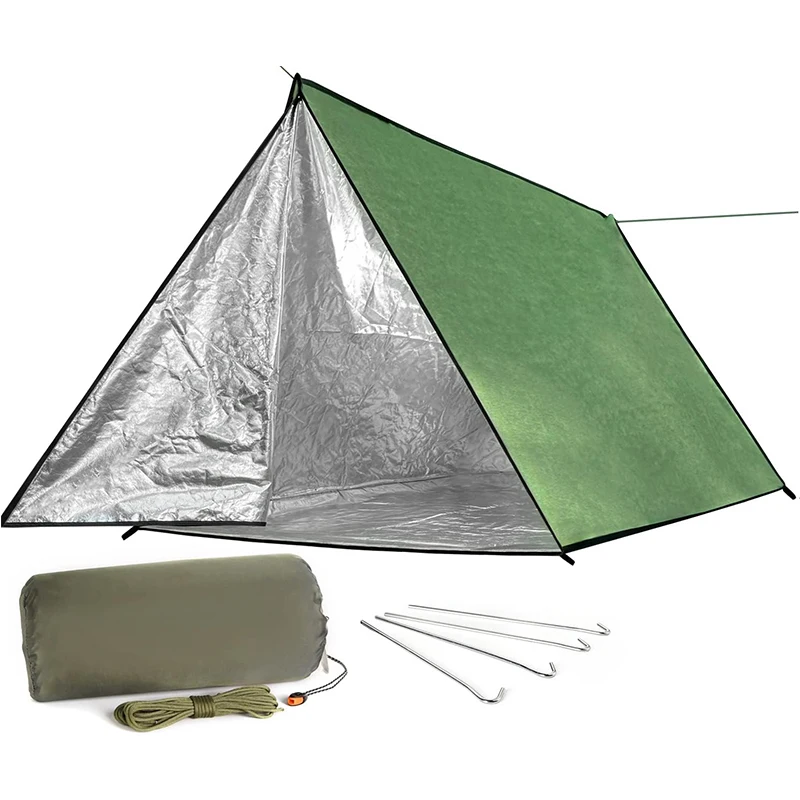 Reusable Lightweight Waterproof Non-Woven Survival Emergency Shelter Tent With Zipper