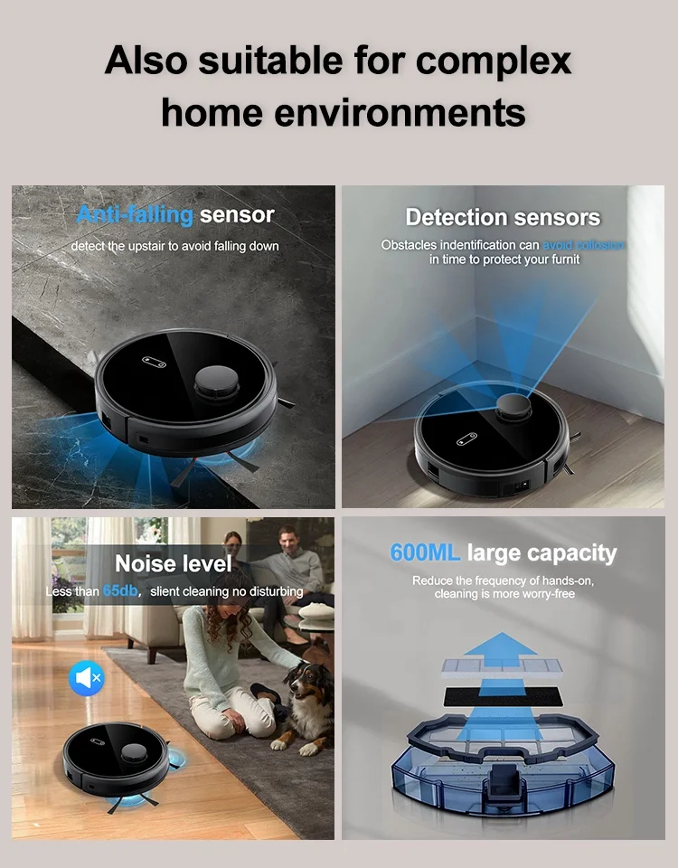 sweeping robot Aspiradora cleaning appliances mop robot cleaner robot vacuum cleaner with Self-Emptyin