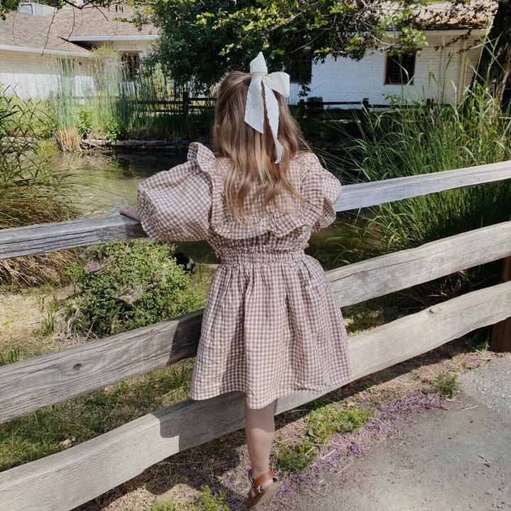 Mother Daughter Matching Dresses Family Set Flower Mom Mum Baby Mommy and Me Clothes Fashion Cotton Dress Women Girls Outfits