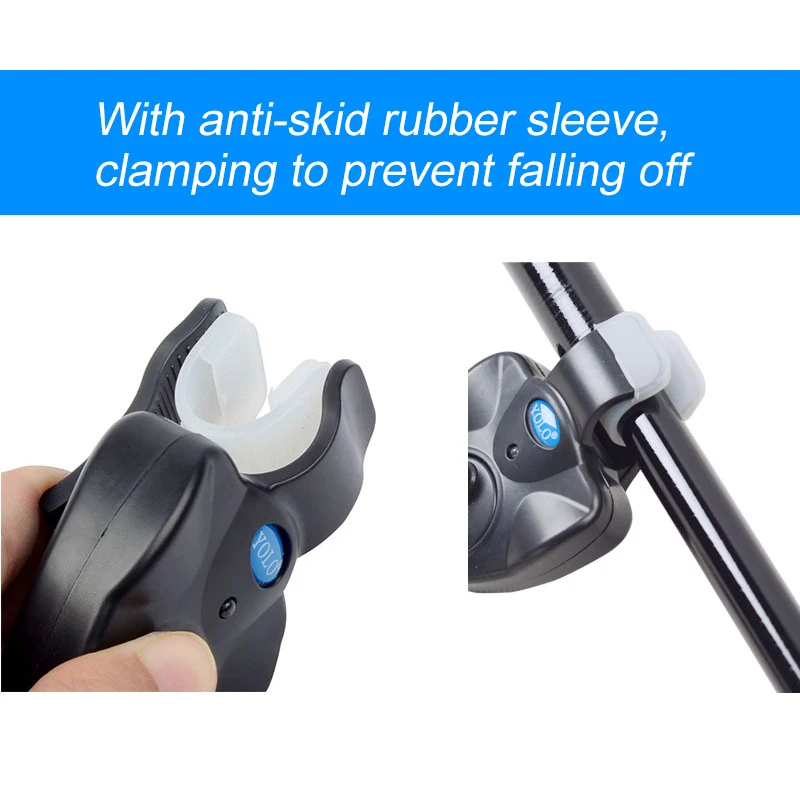 Fishing Bite Alarm Electronic Buzzer On Rod Fishing Line Alert Indicator Buffer Automatic Fishing Tools