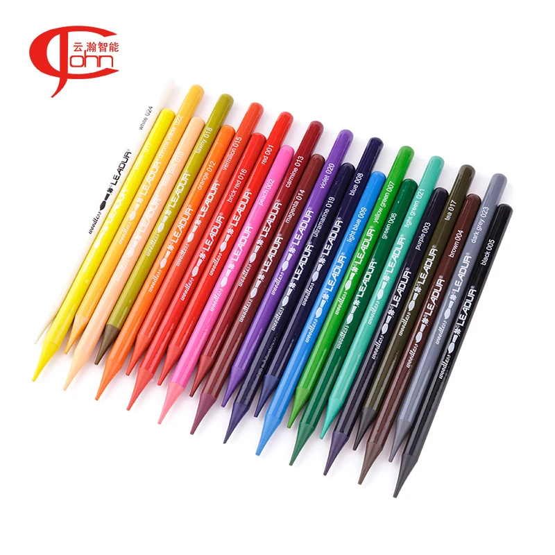 Artist Water painting 12colors water soluble color pencil woodless watercolored pencil