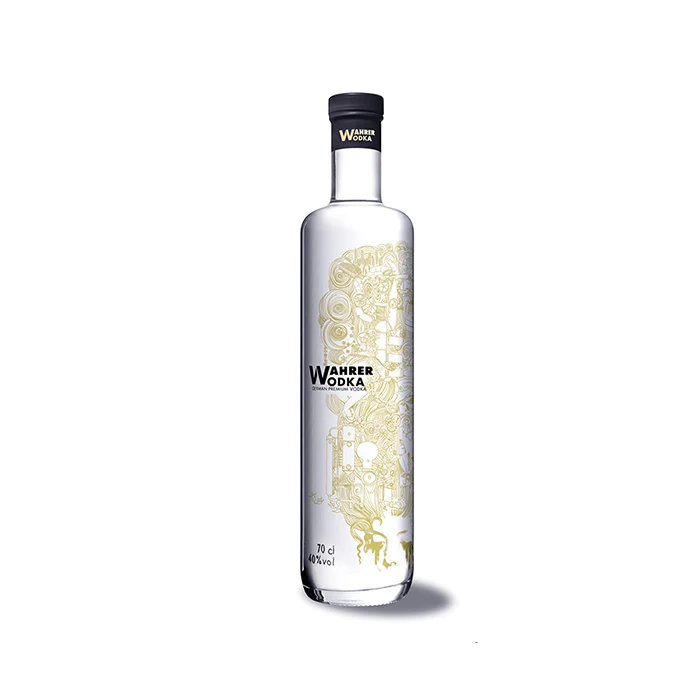 Оптовая продажа, Высококачественная бутылка для водки ручной работы 700 мл объемом 40% объемов, стеклянная бутылка для водки oem, стеклянная бутылка для водки