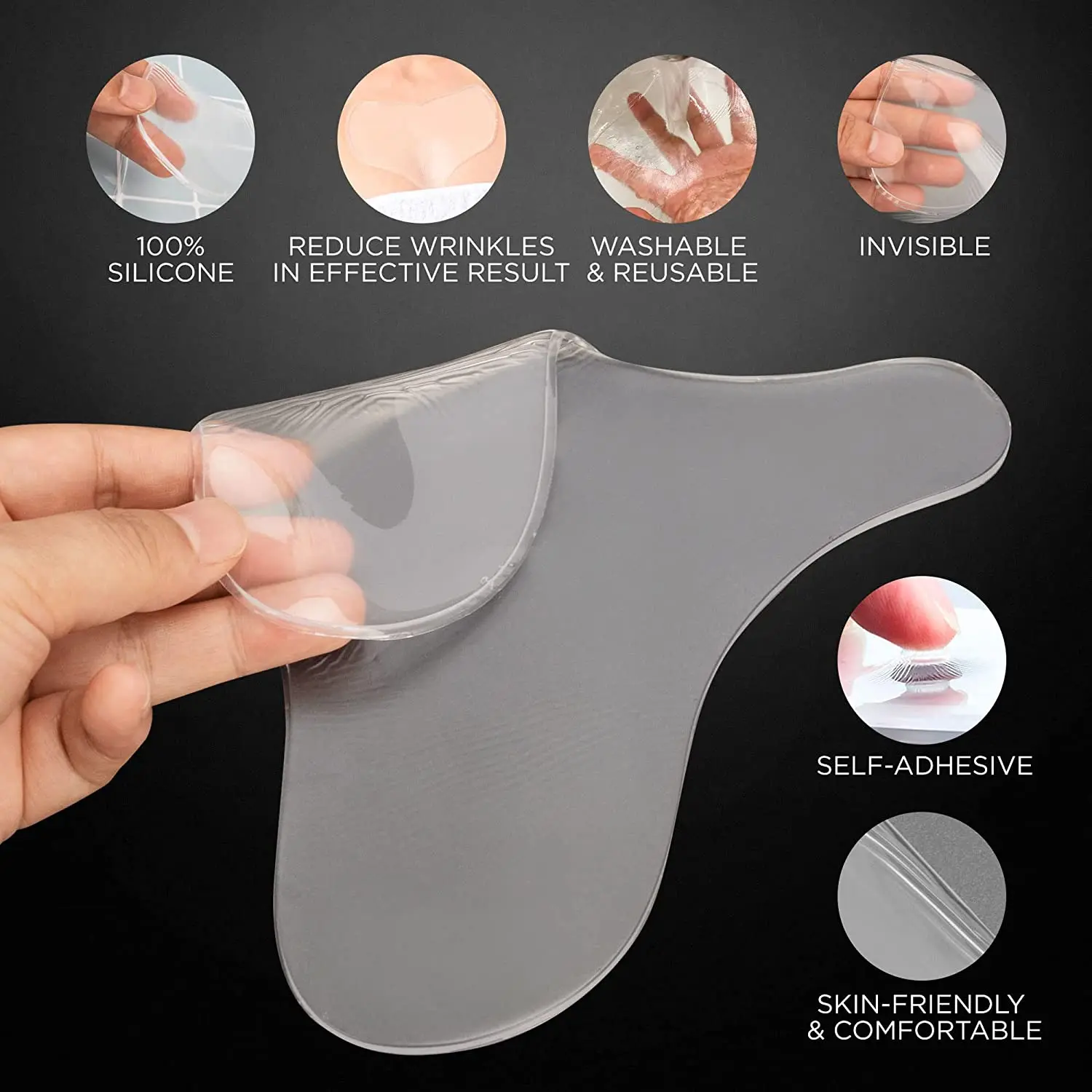 Reusable Silicone Wrinkle Removal Chest skin face Sticker Pad Anti Wrinkle Aging Skin Lifting Care Patch