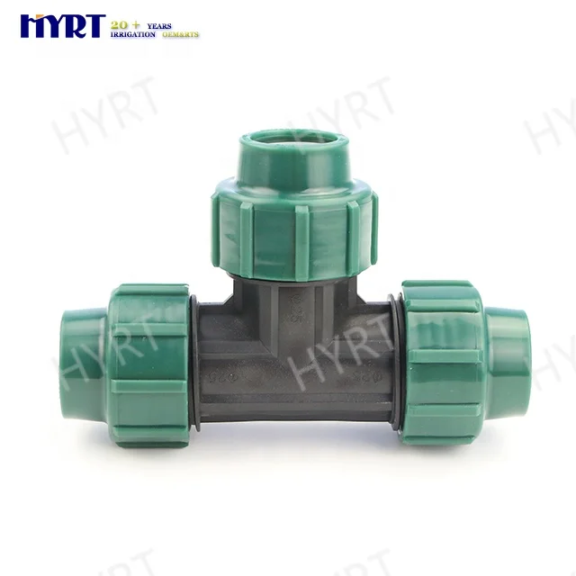Irrigation fittings LDPE pipe fittings compression fittings pipe connectors for farm irrigation system