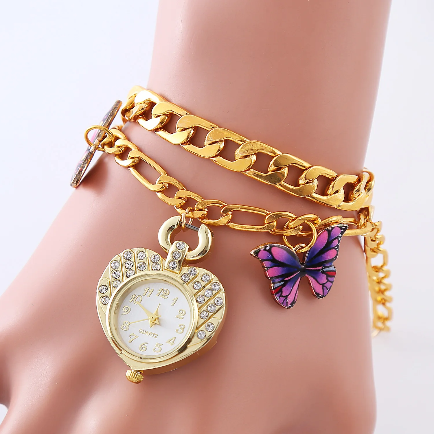 Butterfly new fashion love Lady Bracelet Watch