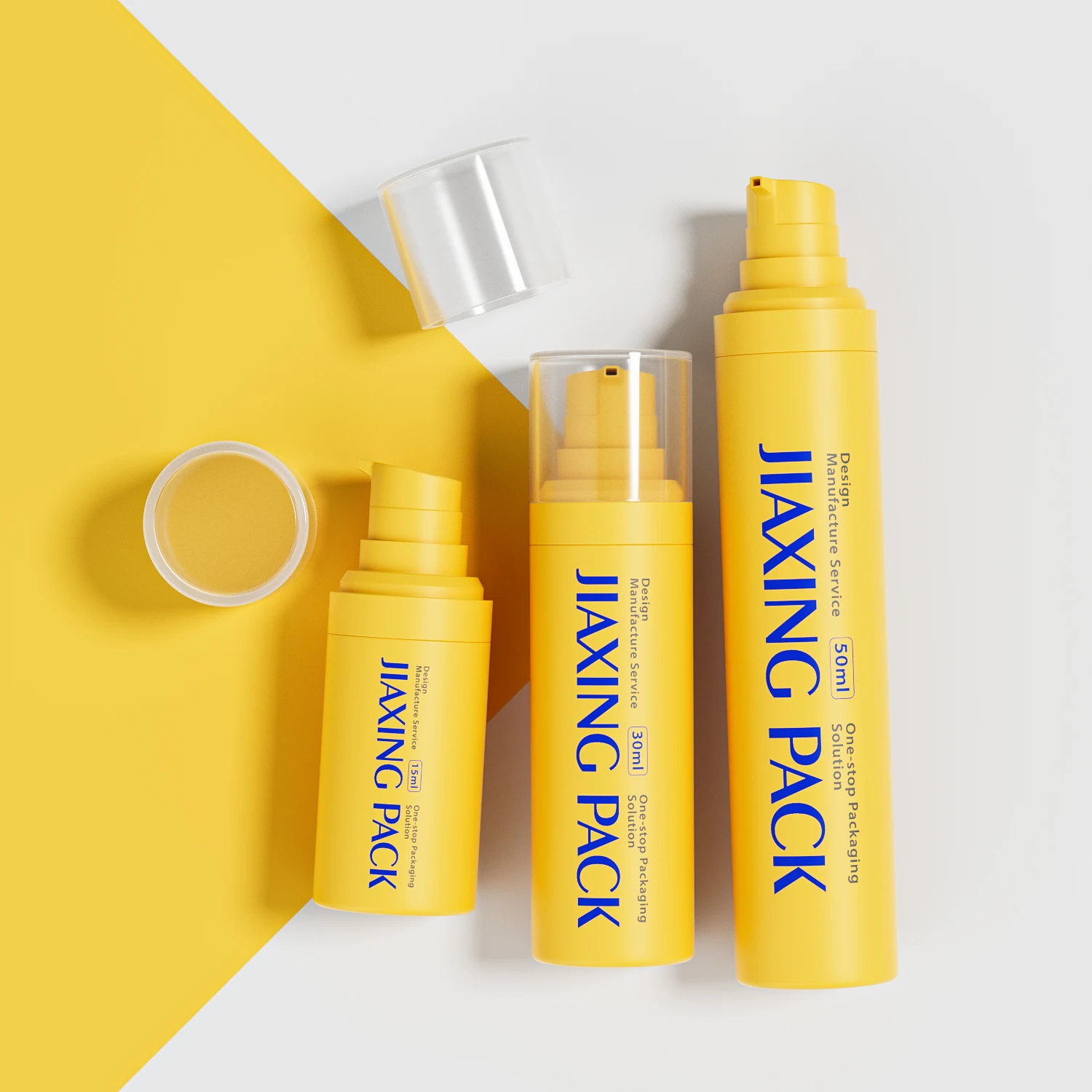 Cosmetic airless pump sunscreen bottle 15ml 30 40ml eye bb cream airless bottle refillable airless lotion bottle