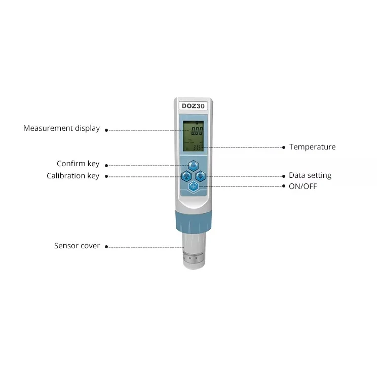 Doz-30 Dissolved Ozone Meter Handheld Ozone Concentration Meter Ozone Water Analyzer