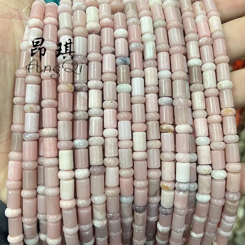 Wholesale Natural Stone Rondelle Beads Loose Cylinder Gemstone Beads For Jewelry Making