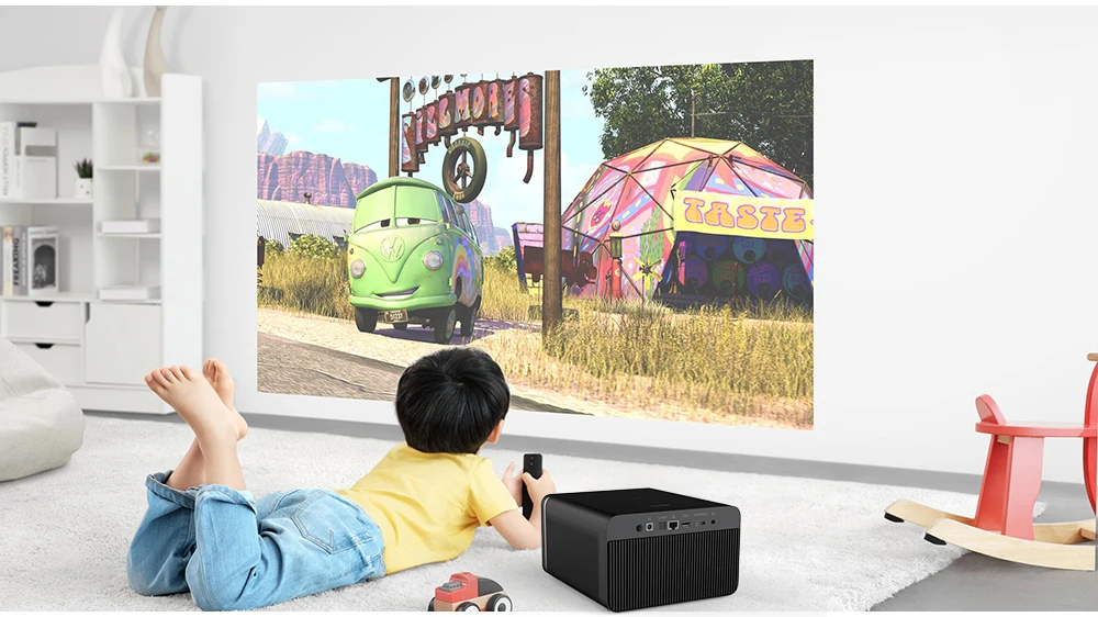 Jenovox Changhong M4000 best 2000 ANSI Lumens 3GB+32G Android 9.0 DLP Smart Video 3d 1080p beamer 4k home Theater projector