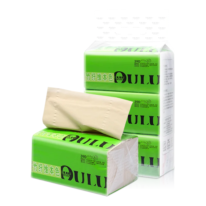 Hot Selling Eco Friendly Tissue 2-4 Ply Unbleached Custom logo Facial Tissue Paper